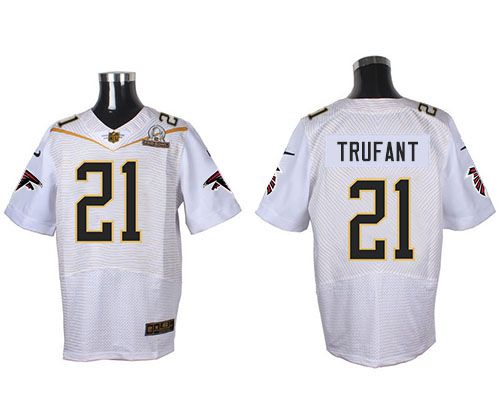 Nike Falcons #21 Desmond Trufant White 2016 Pro Bowl Men's Stitched NFL Elite Jersey
